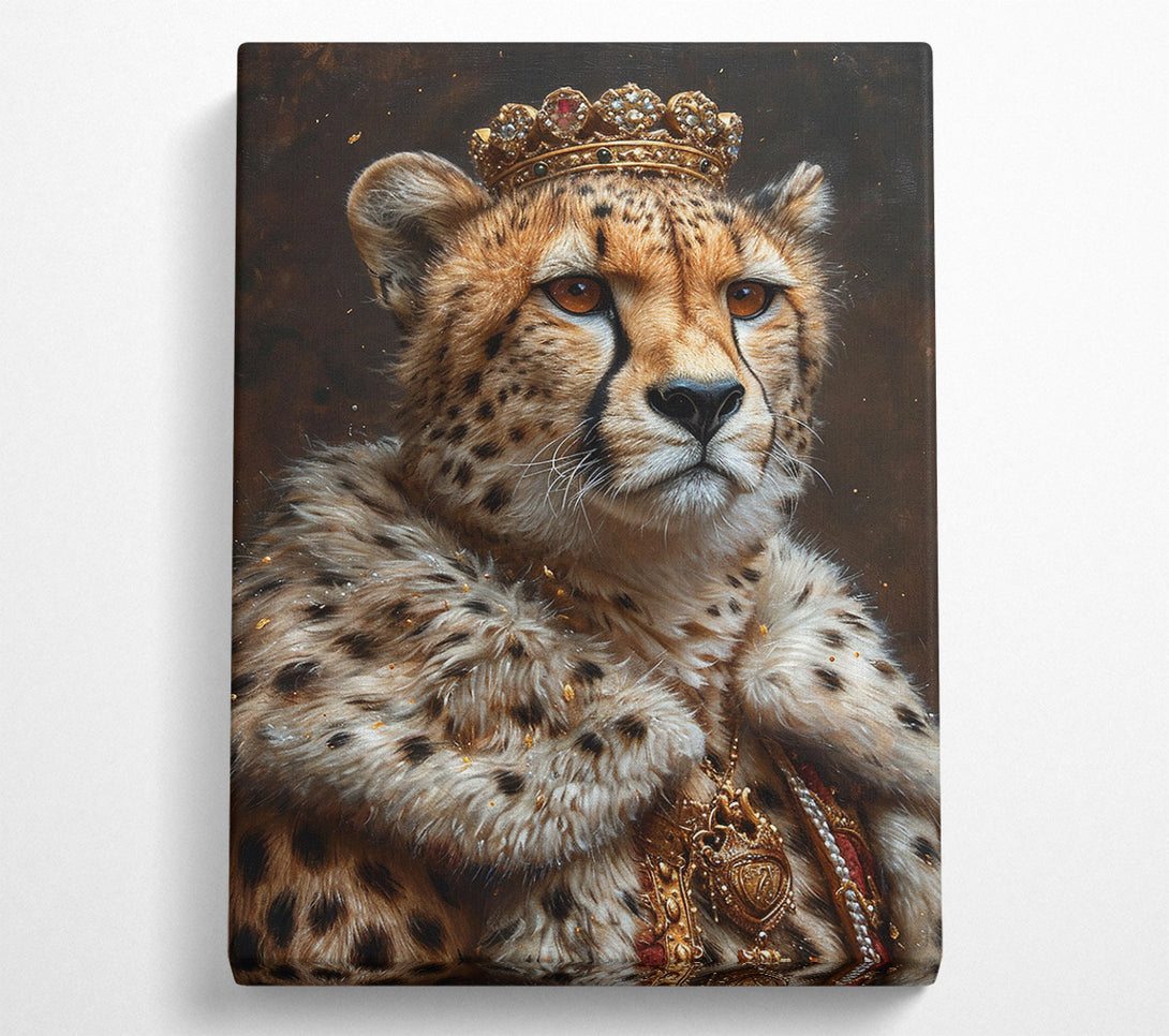  A Canvas Print of Cheetah Royalty Canvas Wall Art