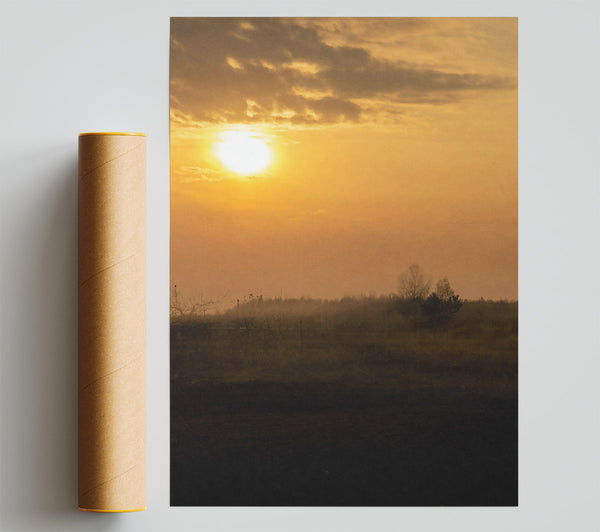 Golden Sunset Haze Print
