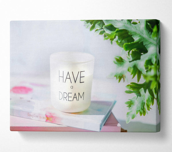  A Canvas Print of White Dream Candle Canvas Art
