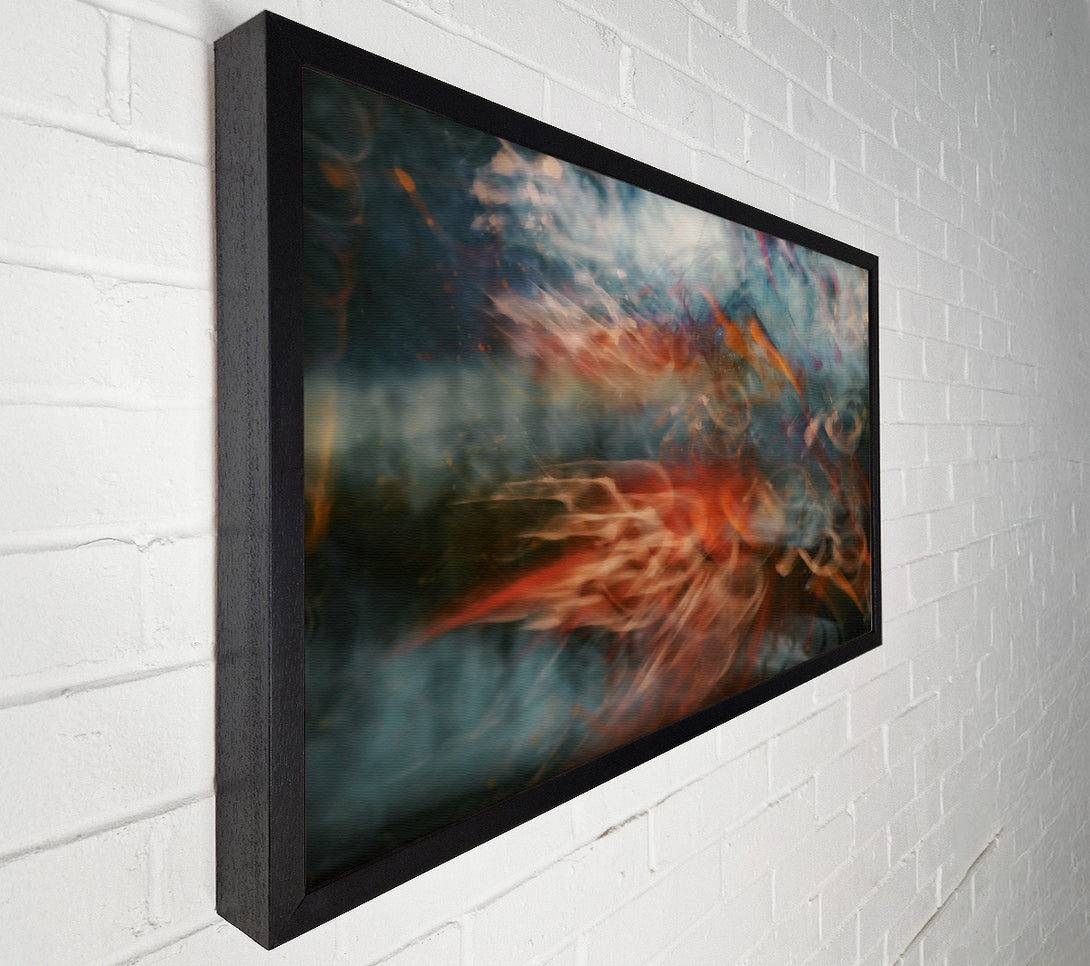  A Canvas Print of Crimson Smoke Abstractions Canvas Print