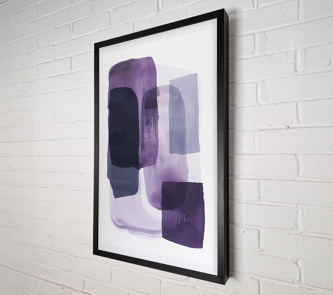  A Canvas Print of Lavender Abstract Forms Canvas Art