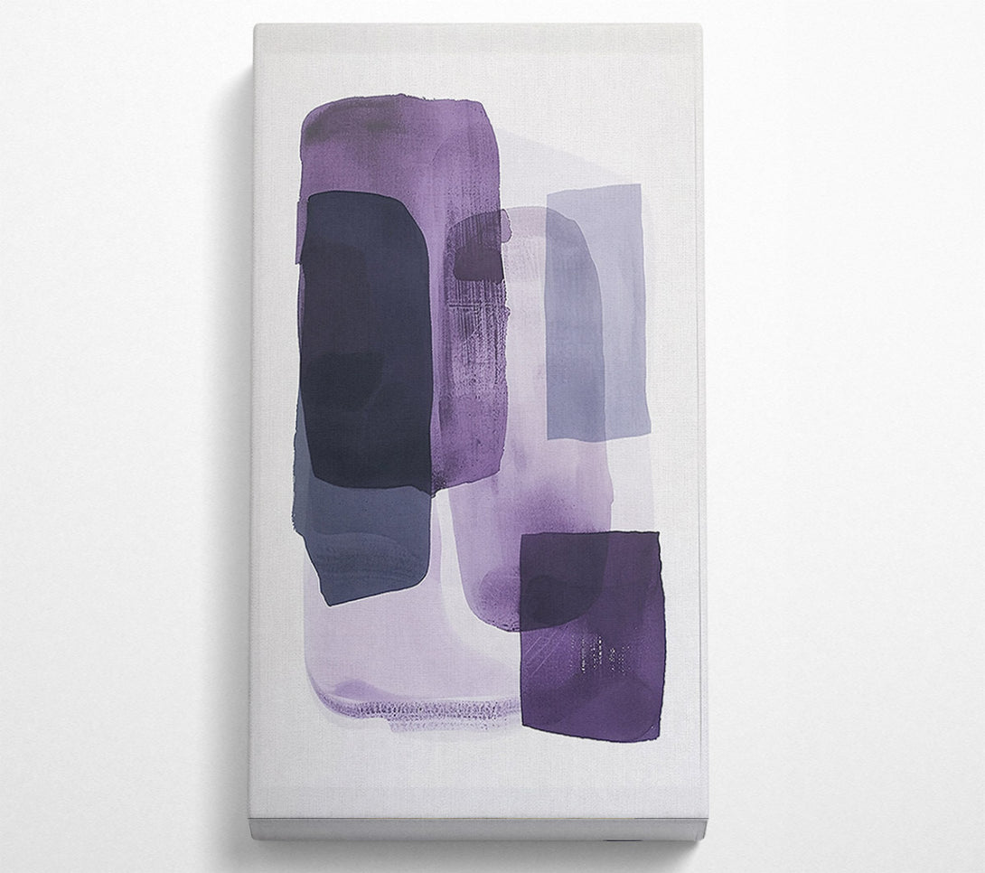  A Canvas Print of Lavender Abstract Forms Canvas Art