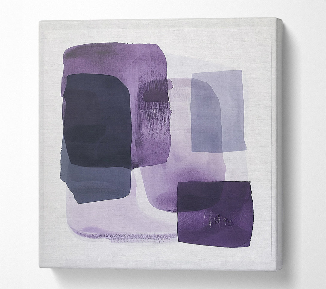  A Canvas Print of Lavender Abstract Forms Canvas Art