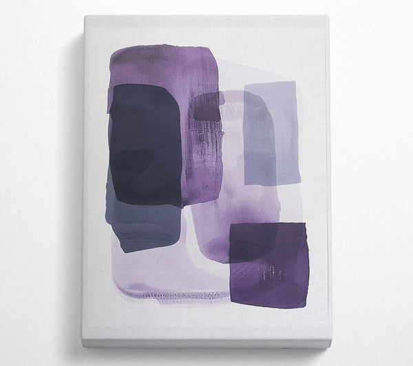  A Canvas Print of Lavender Abstract Forms Canvas Art