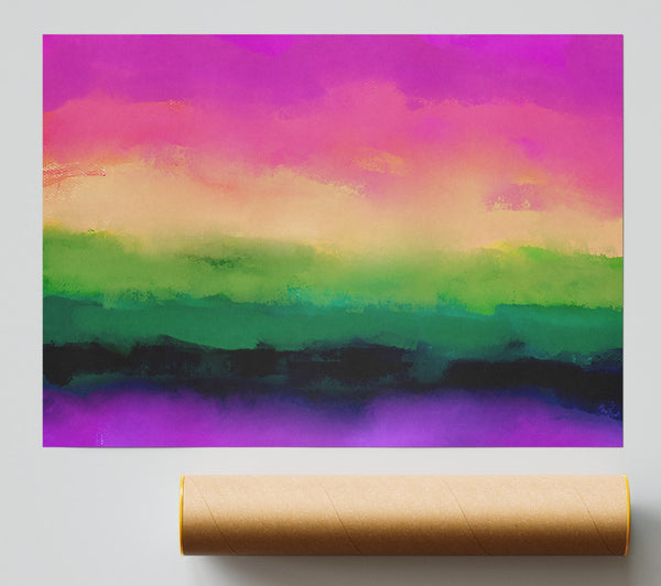 Purple Sky Horizon Print