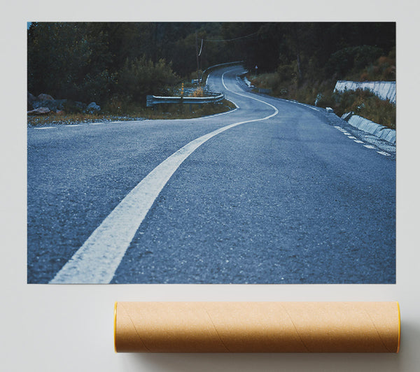Blue Road Ahead Poster