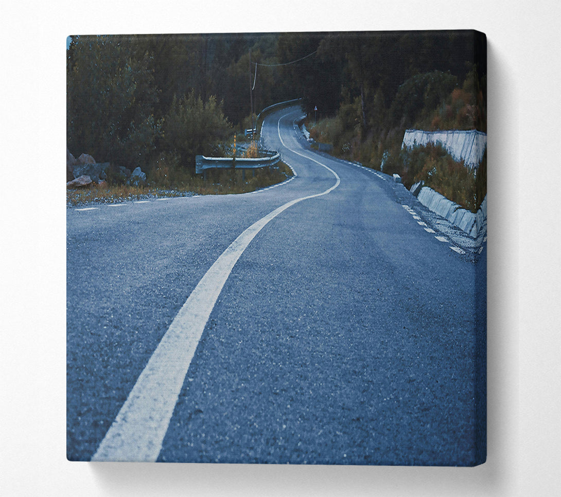  A Canvas Print of Blue Road Ahead Canvas Wall Art