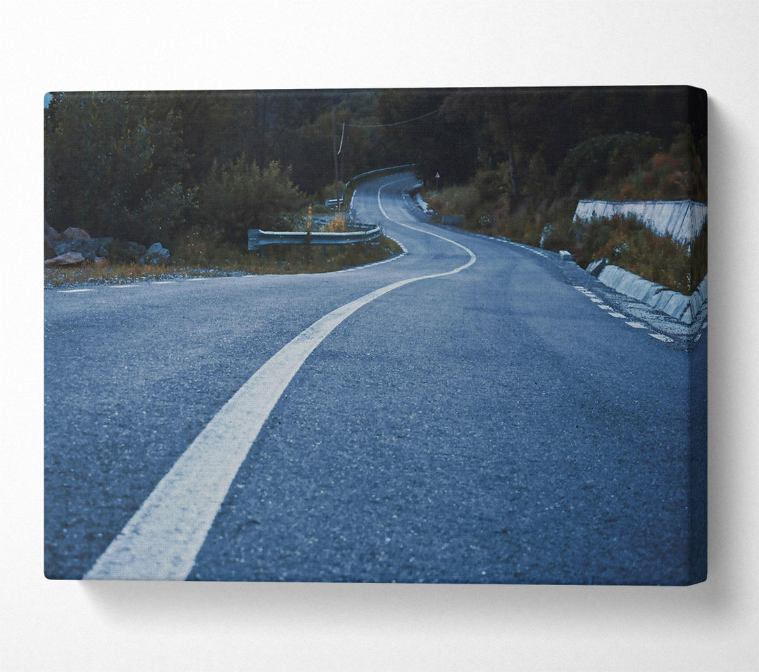  A Canvas Print of Blue Road Ahead Canvas Wall Art