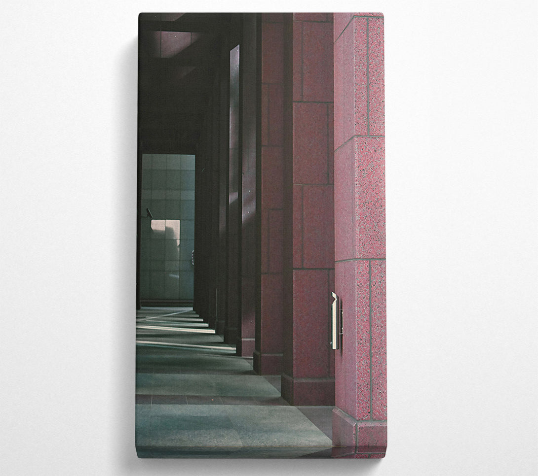  A Canvas Print of The Crimson Columns Canvas Print