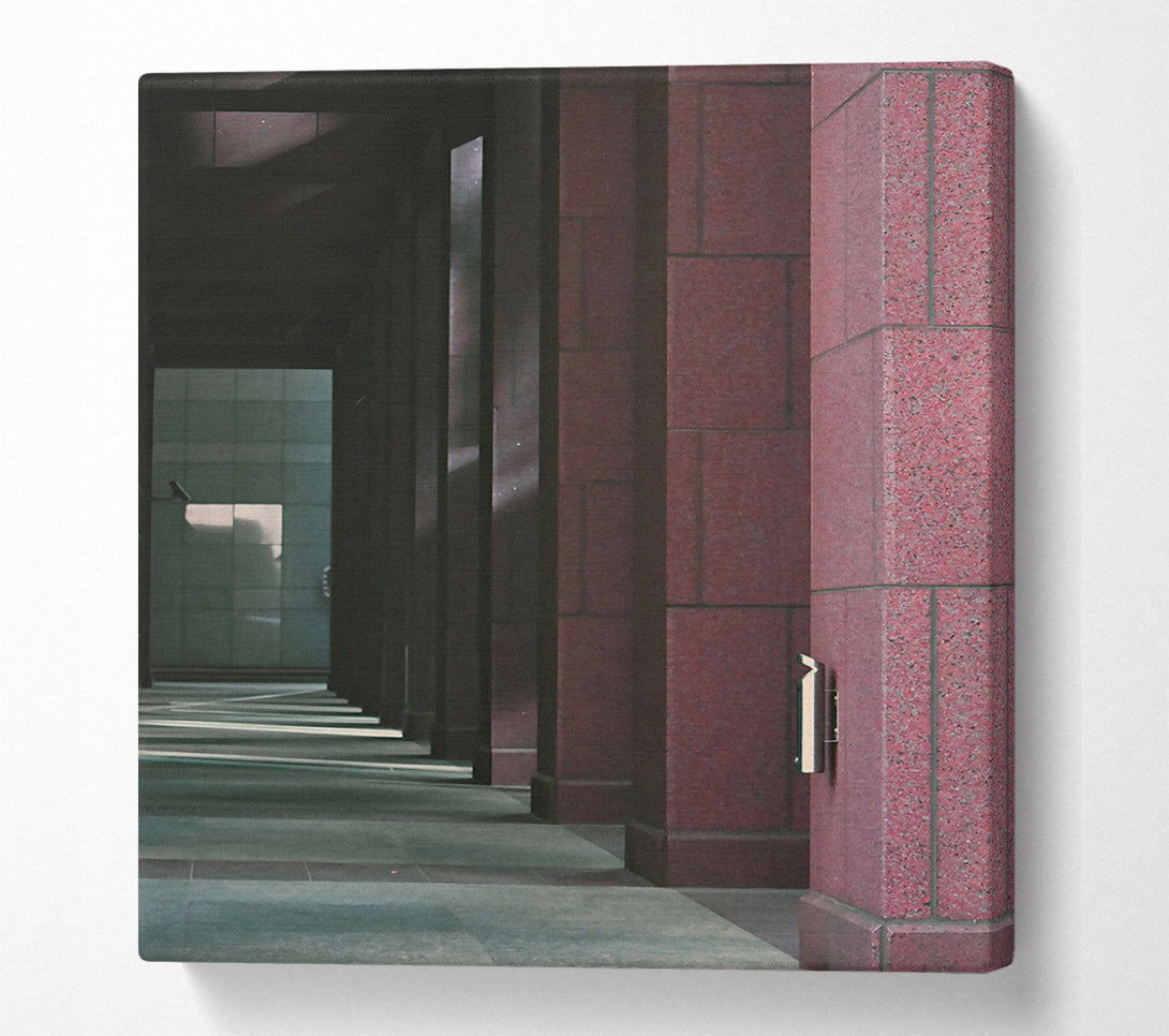  A Canvas Print of The Crimson Columns Canvas Print