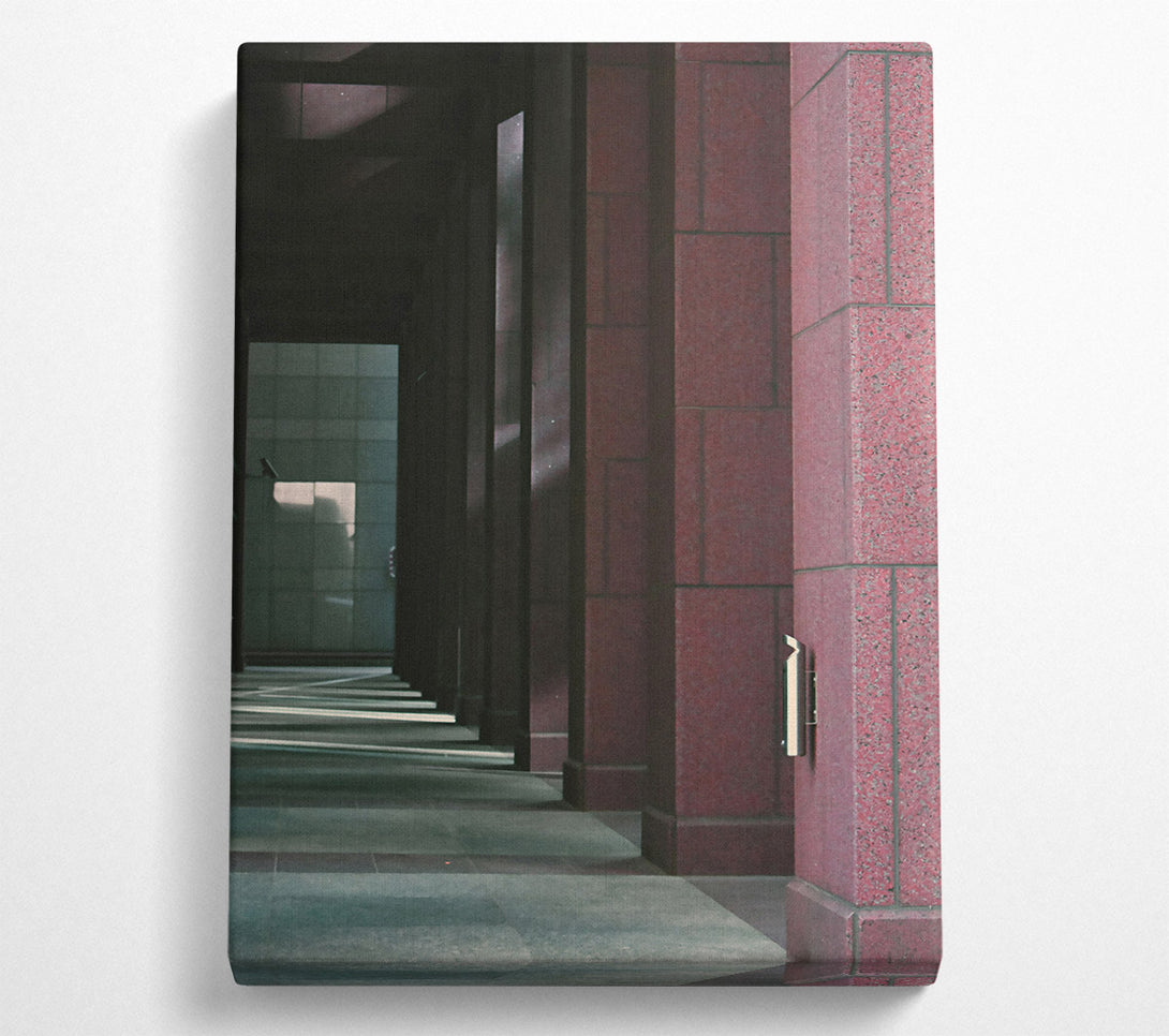  A Canvas Print of The Crimson Columns Canvas Print