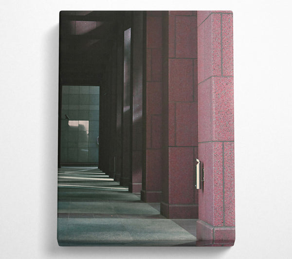  A Canvas Print of The Crimson Columns Canvas Print