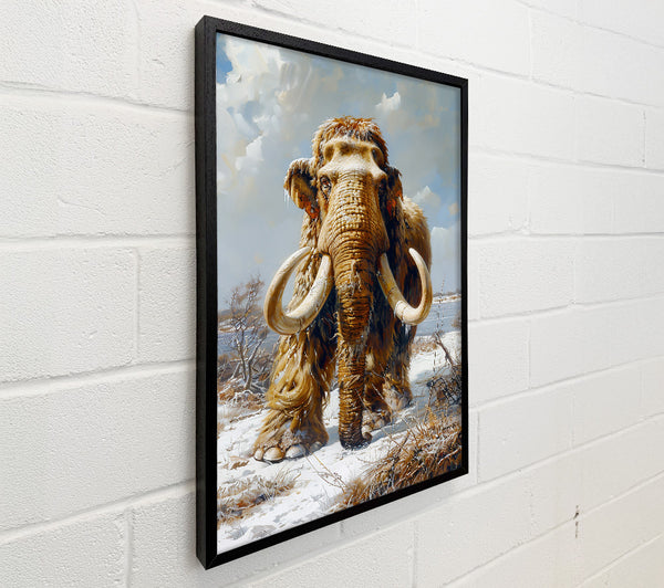 Golden Mammoth In Snow