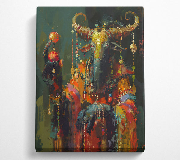  A Canvas Print of The Golden Bull Canvas Print