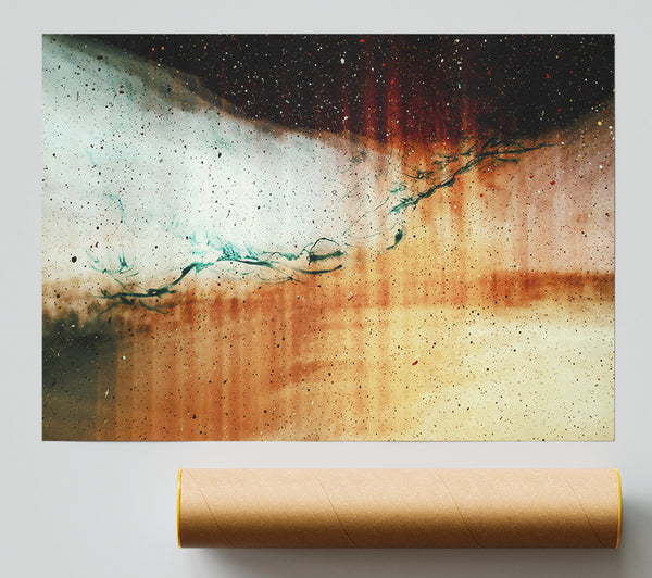 Rust And Teal Dreams Poster