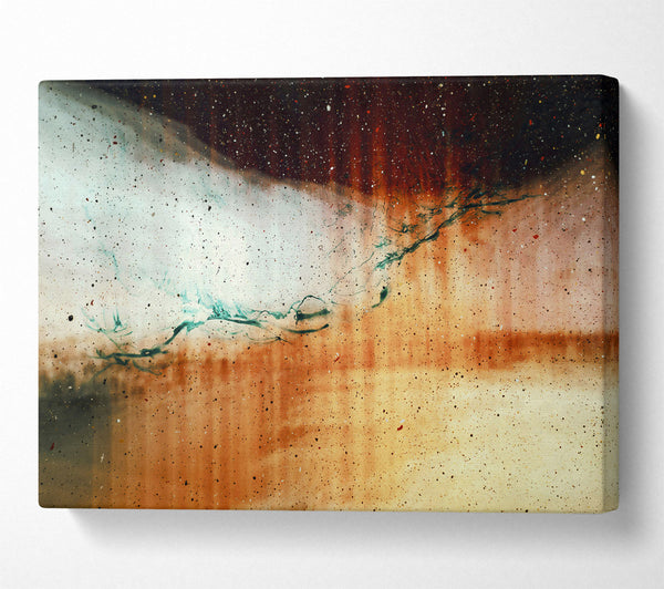  A Canvas Print of Rust And Teal Dreams Canvas Art