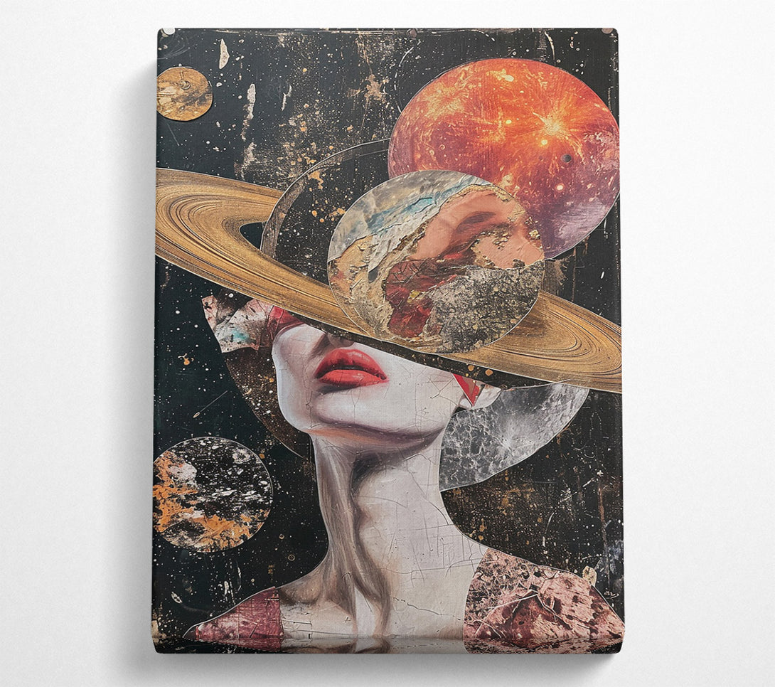  A Canvas Print of Golden Cosmic Gaze Canvas Art
