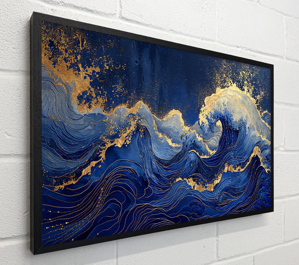 Azure Waves Of Gold