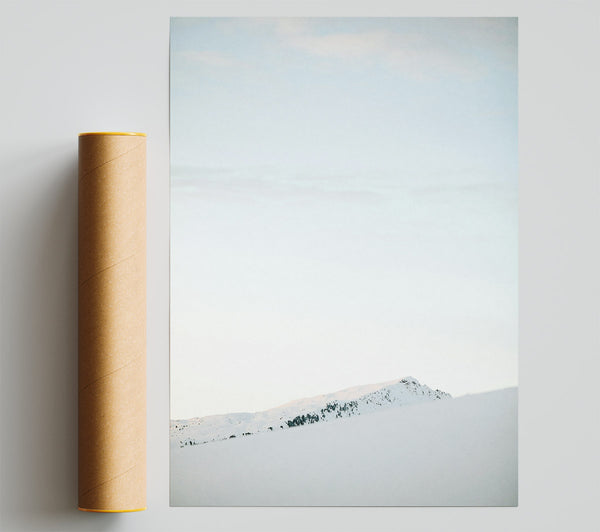 White Peak Horizon Poster