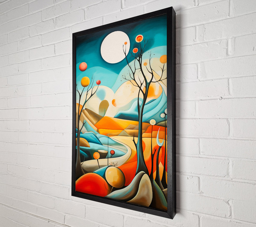  A Canvas Print of Turquoise Dreamscape Path Canvas Print