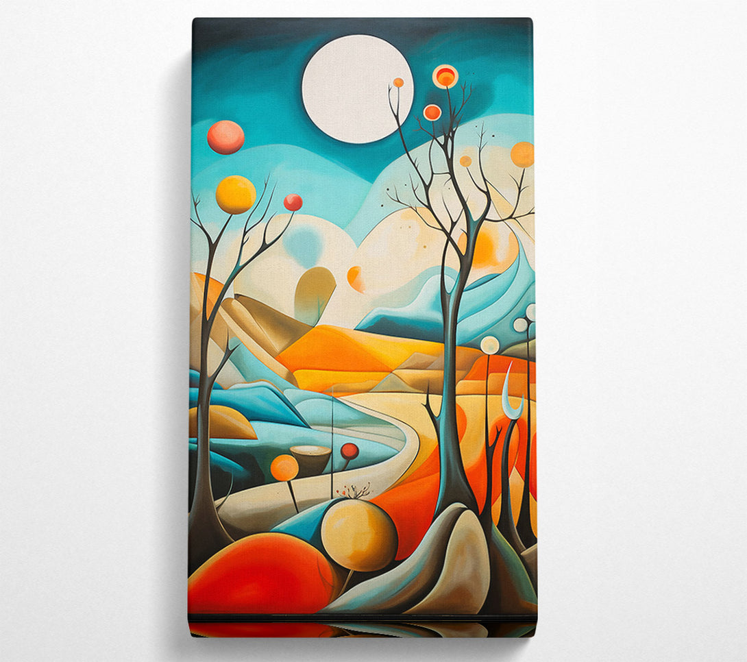  A Canvas Print of Turquoise Dreamscape Path Canvas Print