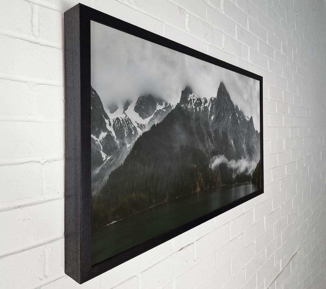  A Canvas Print of Gray Peaks And Mist Canvas Wall Art