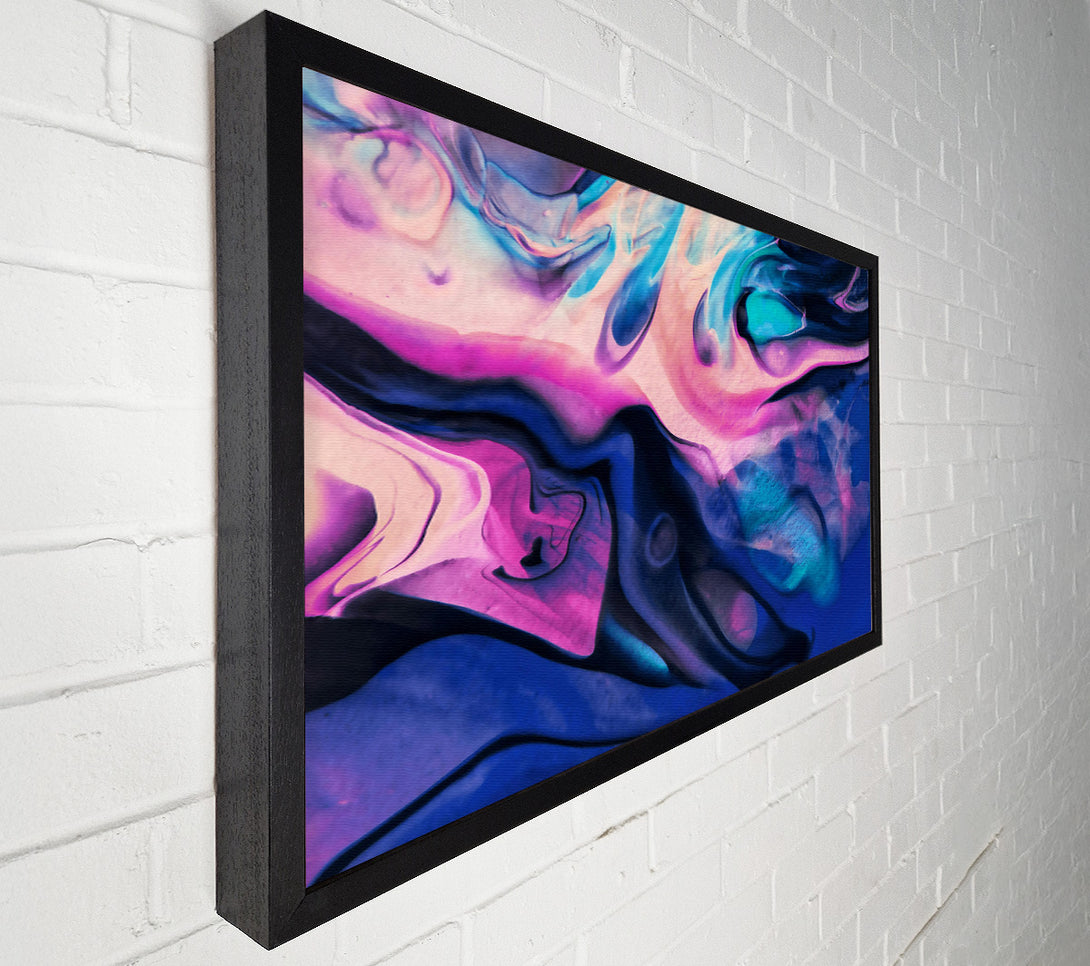  A Canvas Print of Indigo Fluid Dreams Canvas Print