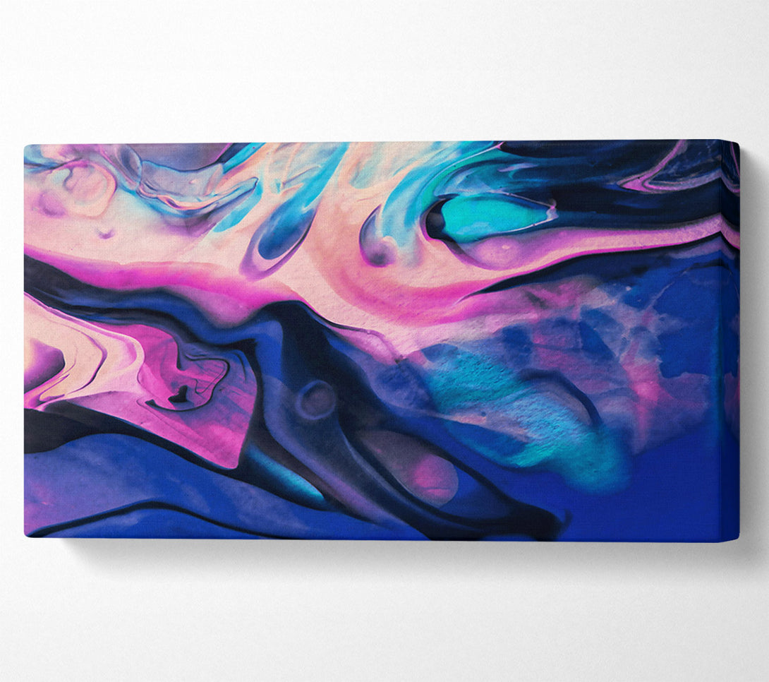  A Canvas Print of Indigo Fluid Dreams Canvas Print