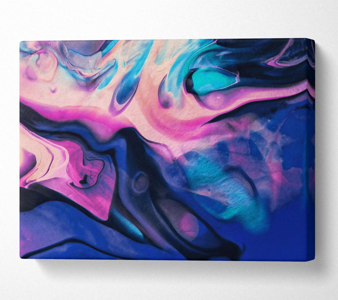  A Canvas Print of Indigo Fluid Dreams Canvas Print
