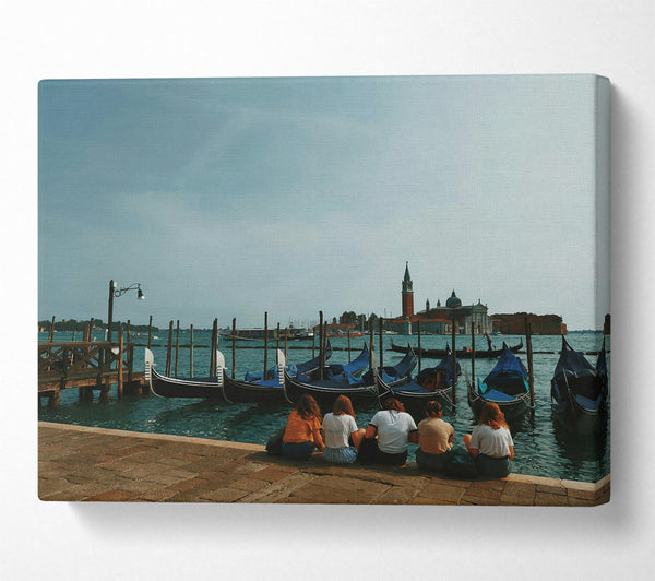  A Canvas Print of Blue Gondola Dreams Canvas Art