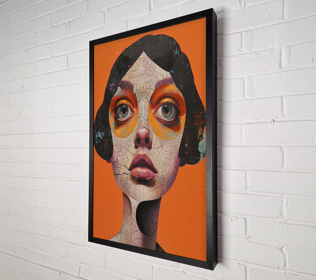  A Canvas Print of Orange Gaze Canvas Print