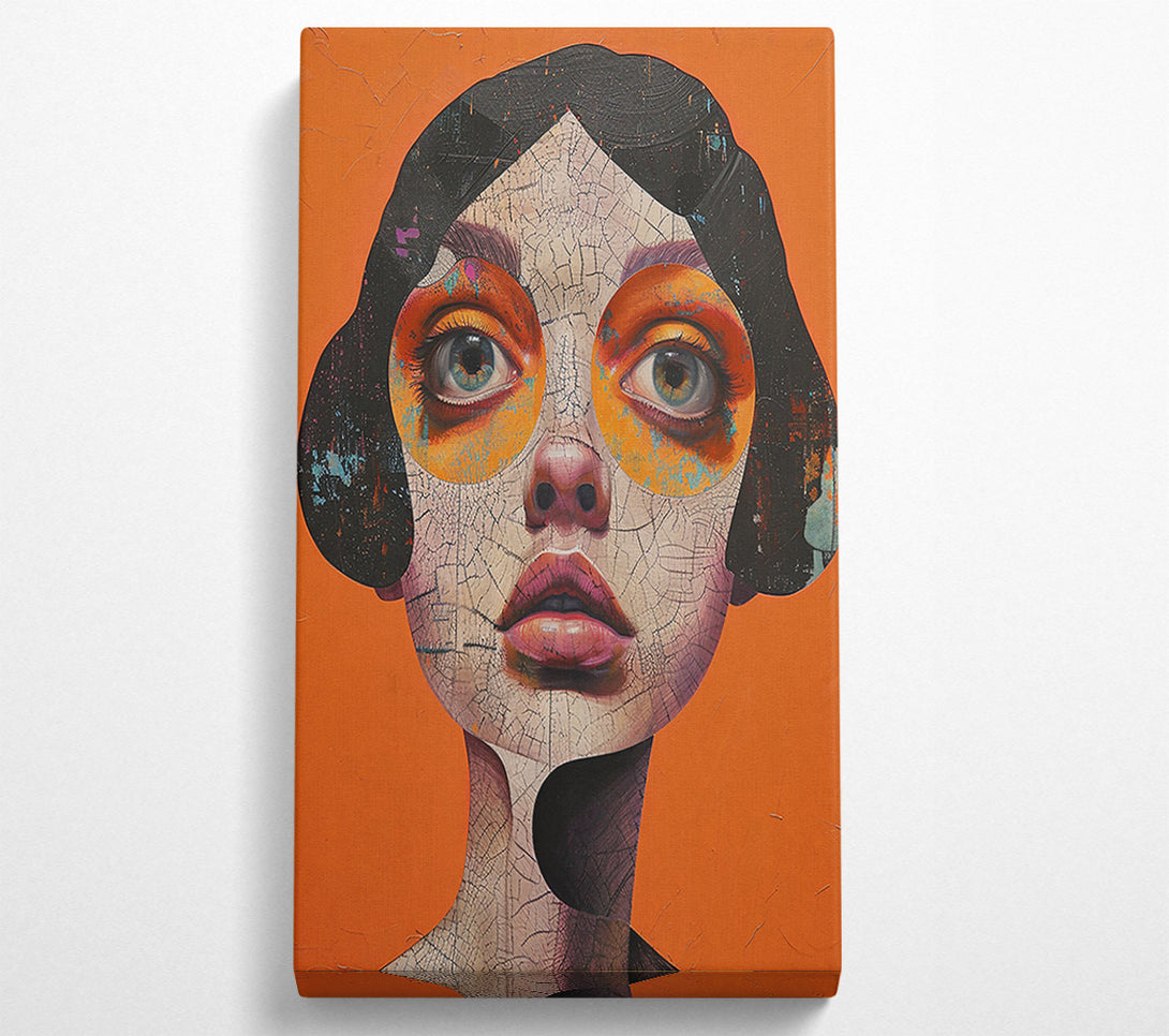  A Canvas Print of Orange Gaze Canvas Print