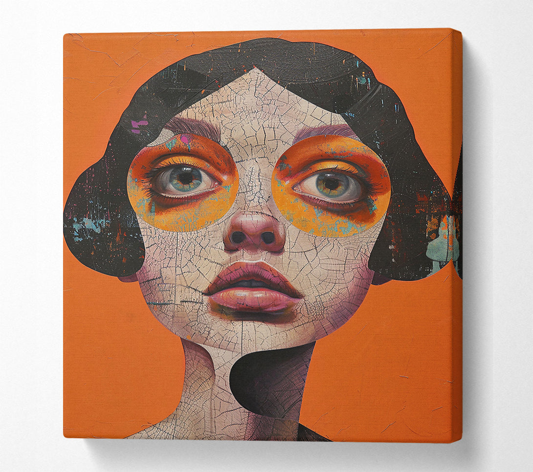  A Canvas Print of Orange Gaze Canvas Print