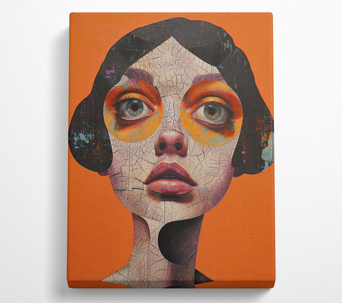  A Canvas Print of Orange Gaze Canvas Print