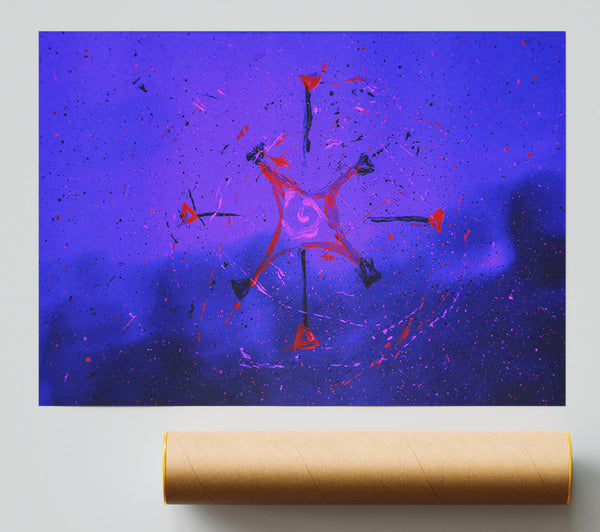 Purple Cosmic Burst Print