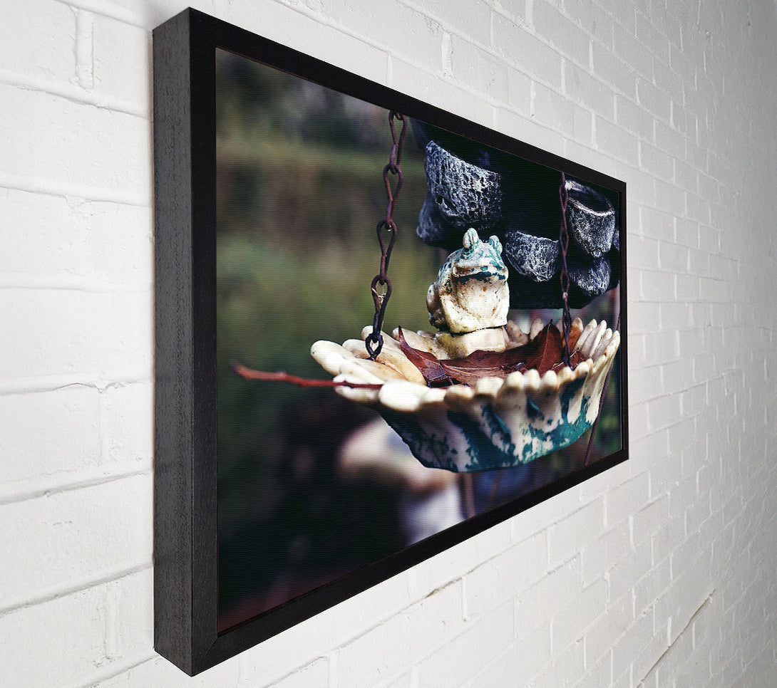  A Canvas Print of Teal Frog'S Nest Canvas Print