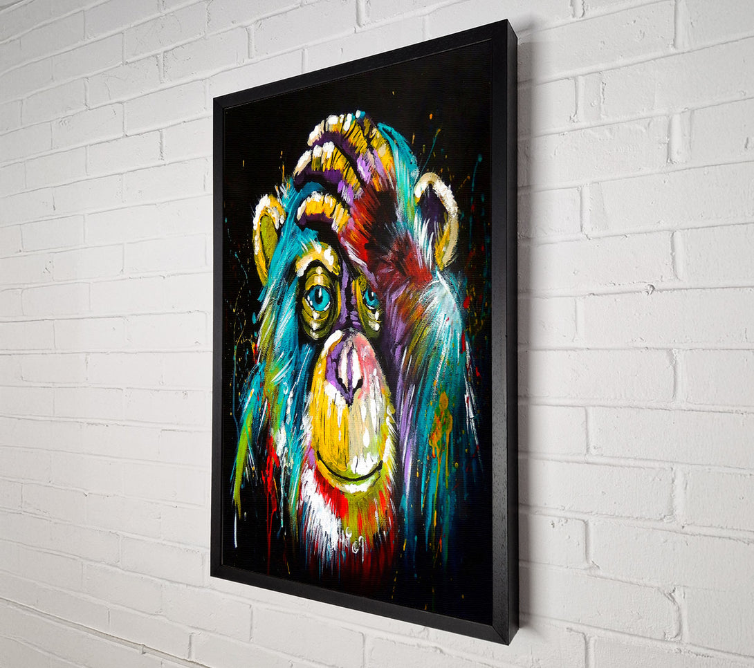  A Canvas Print of Chimpanzee Thoughts Canvas Print