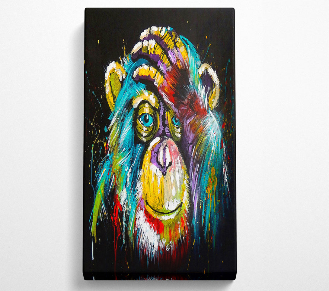  A Canvas Print of Chimpanzee Thoughts Canvas Print