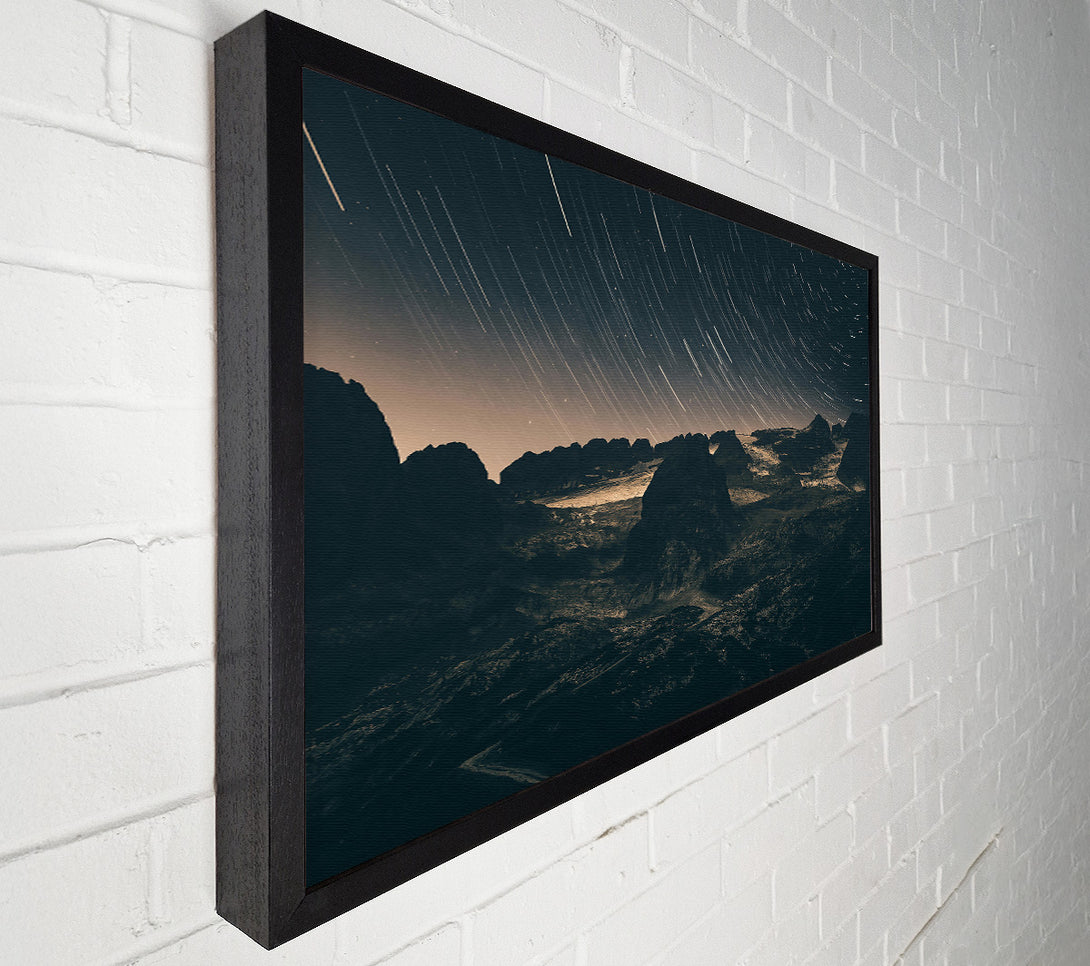  A Canvas Print of Gray Mountain Star Trails Canvas Print