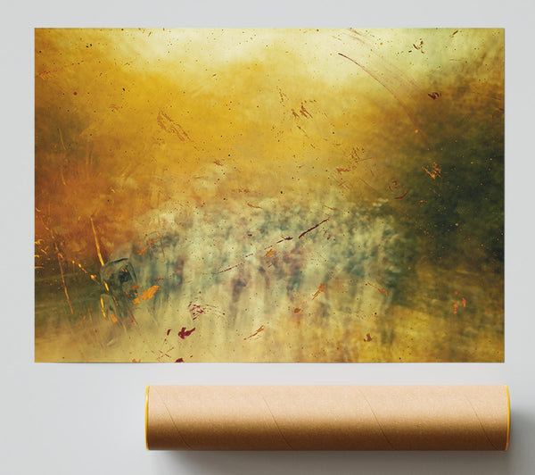 Golden Hues Of Dust Print