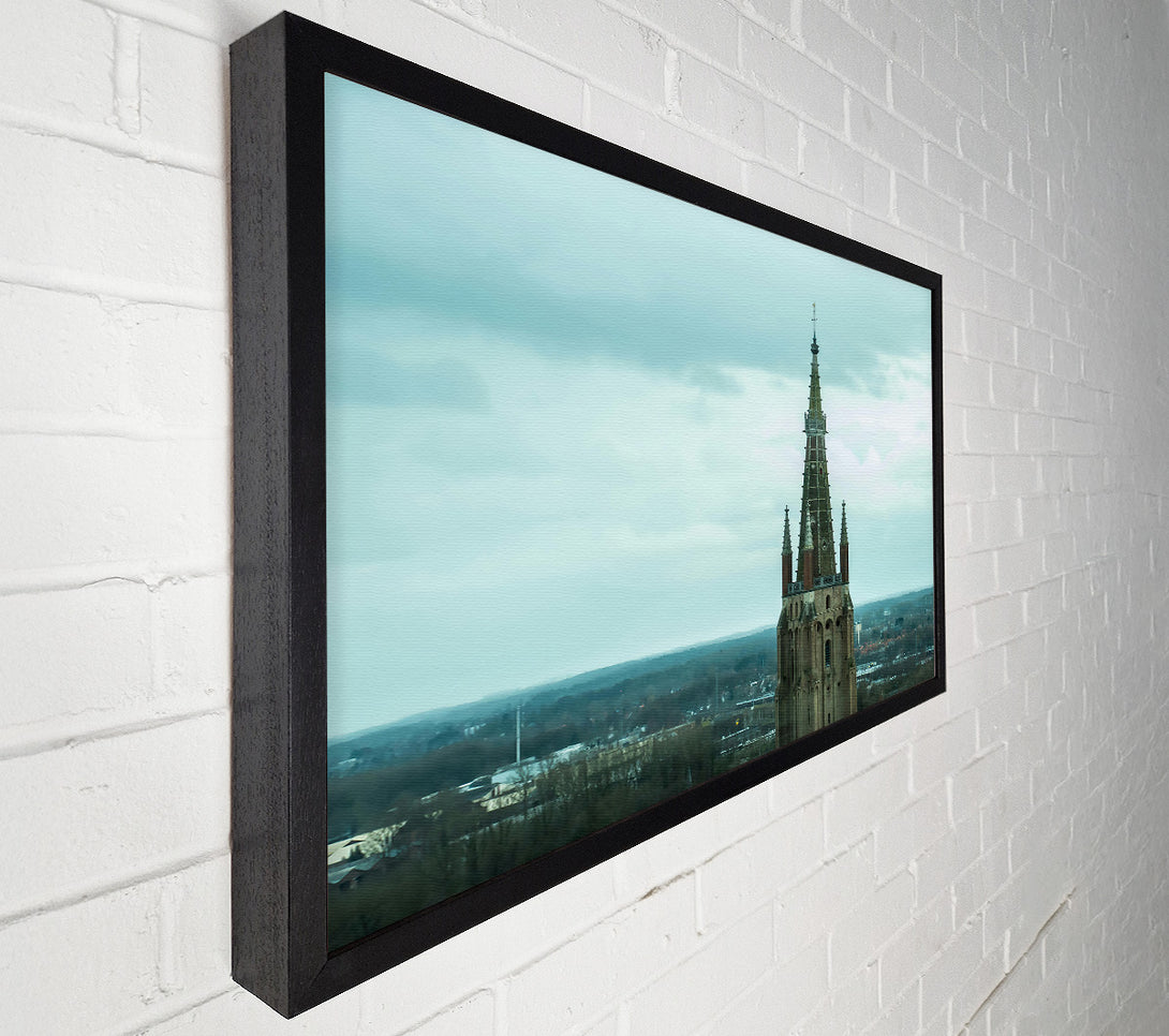 A Canvas Print of Pale Blue Spire Canvas Wall Art