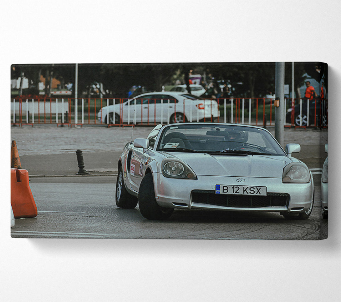  A Canvas Print of Silver City Roadster Canvas Wall Art