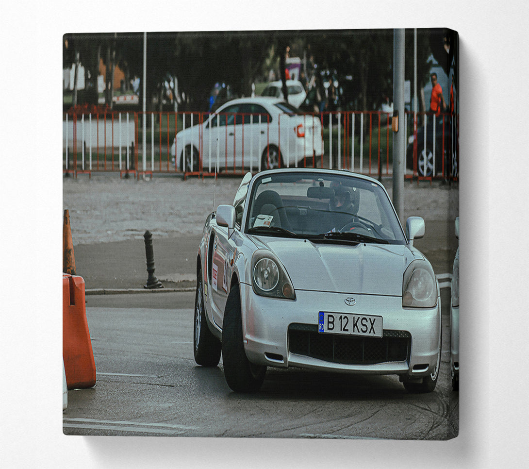  A Canvas Print of Silver City Roadster Canvas Wall Art