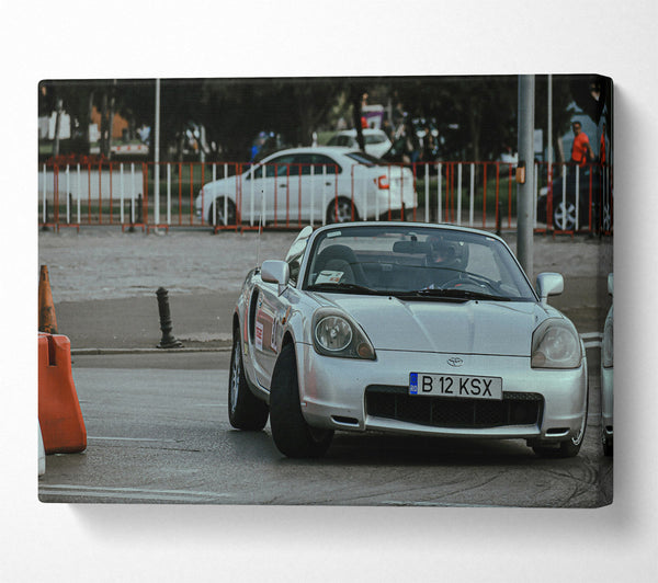 A Canvas Print of Silver City Roadster Canvas Wall Art