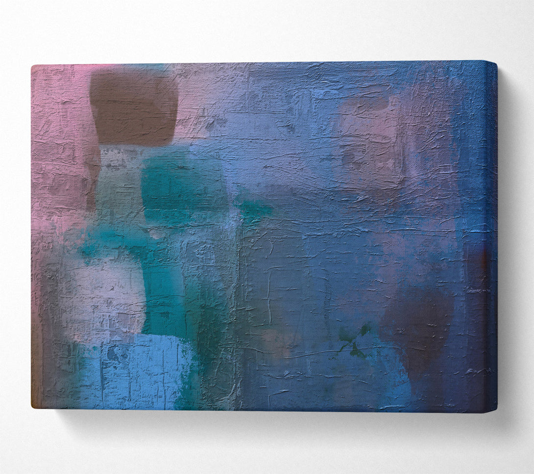  A Canvas Print of Blue Abstract Forms Canvas Wall Art