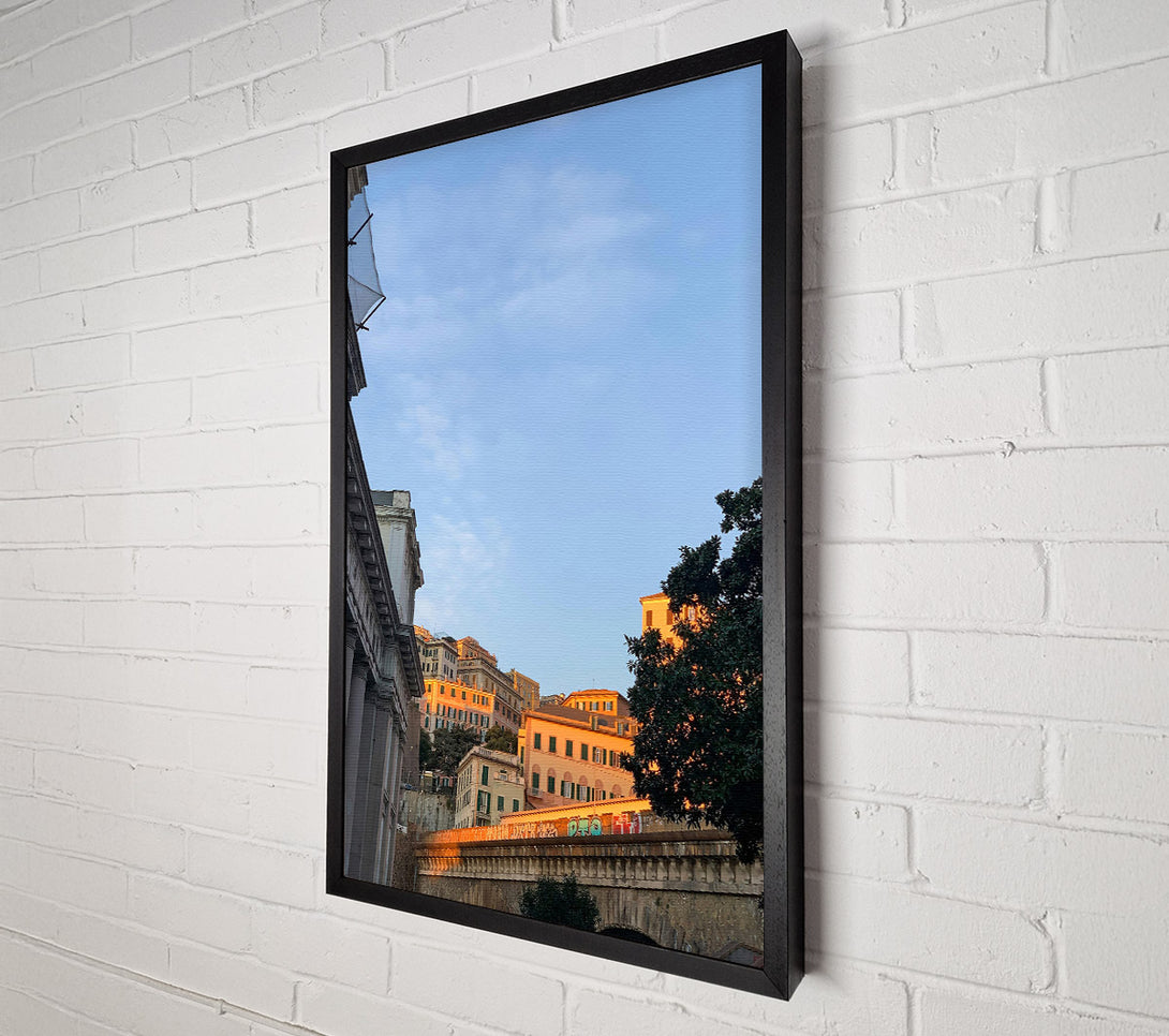  A Canvas Print of Golden Hour Cityscape Canvas Art