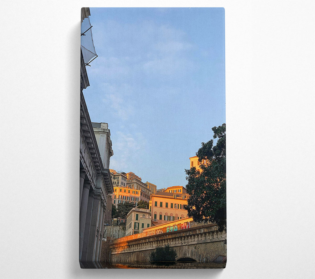  A Canvas Print of Golden Hour Cityscape Canvas Art