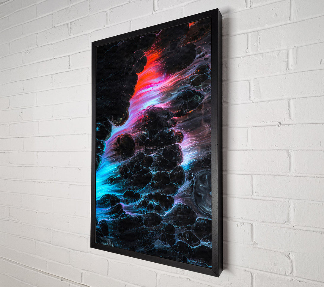  A Canvas Print of Crimson Nebula Drip Canvas Art