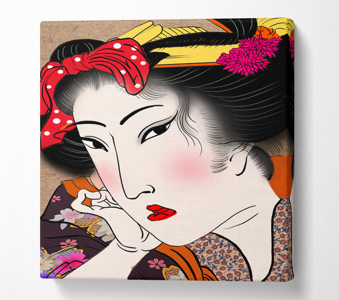  A Canvas Print of Chinese Woman Canvas Wall Art