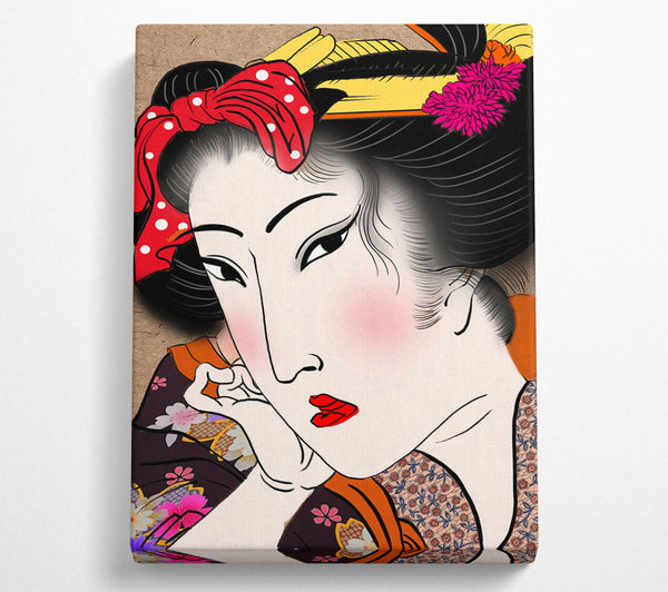 A Canvas Print of Chinese Woman Canvas Wall Art